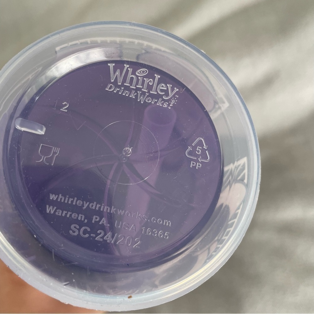 Disneyland 100 Years of Wonder Cup Disney purple Mickey cold cup straw sip - Picture 3 of 6